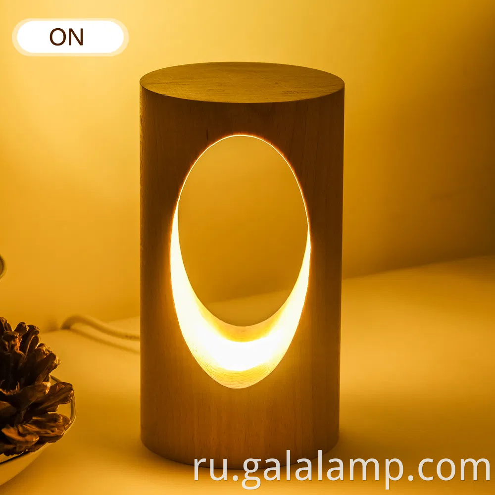 Элегантный японский сплошной древесина ночной свет для уютного домашнего декора